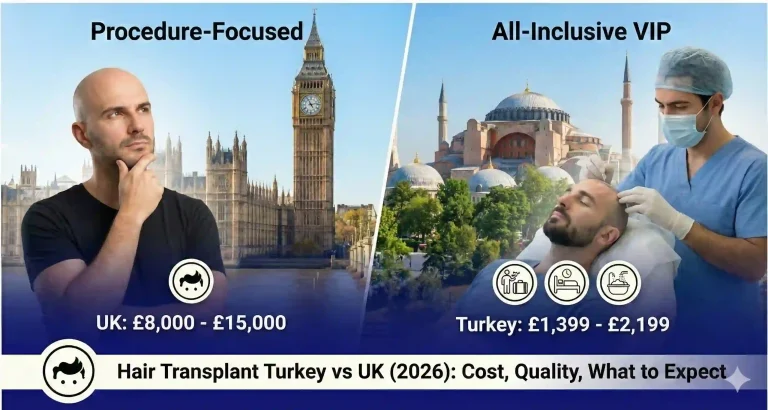 Hair Transplant Turkey vs UK (2026): Cost, Quality, and What UK Patients Should Know