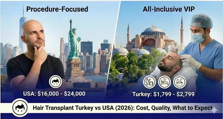 Hair Transplant Turkey vs USA (2026): Real Costs, Safety, and What Americans Should Know
