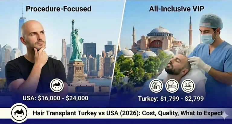 Hair Transplant Turkey vs USA (2026): Real Costs, Safety, and What Americans Should Know