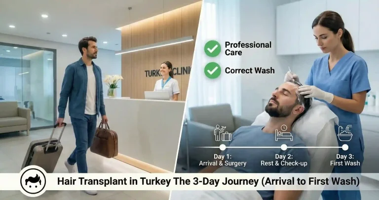 Hair Transplant in Turkey: The 3-Day Journey (Arrival to First Wash)