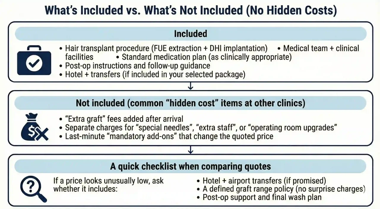 What’s Included vs. What’s Not Included (No Hidden Costs)